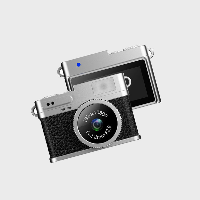 📸✨ Retro minikamera – Kompakt kamera i vintage-stil for skarpe, spontane øyeblikksbilder! ✨🎞️
