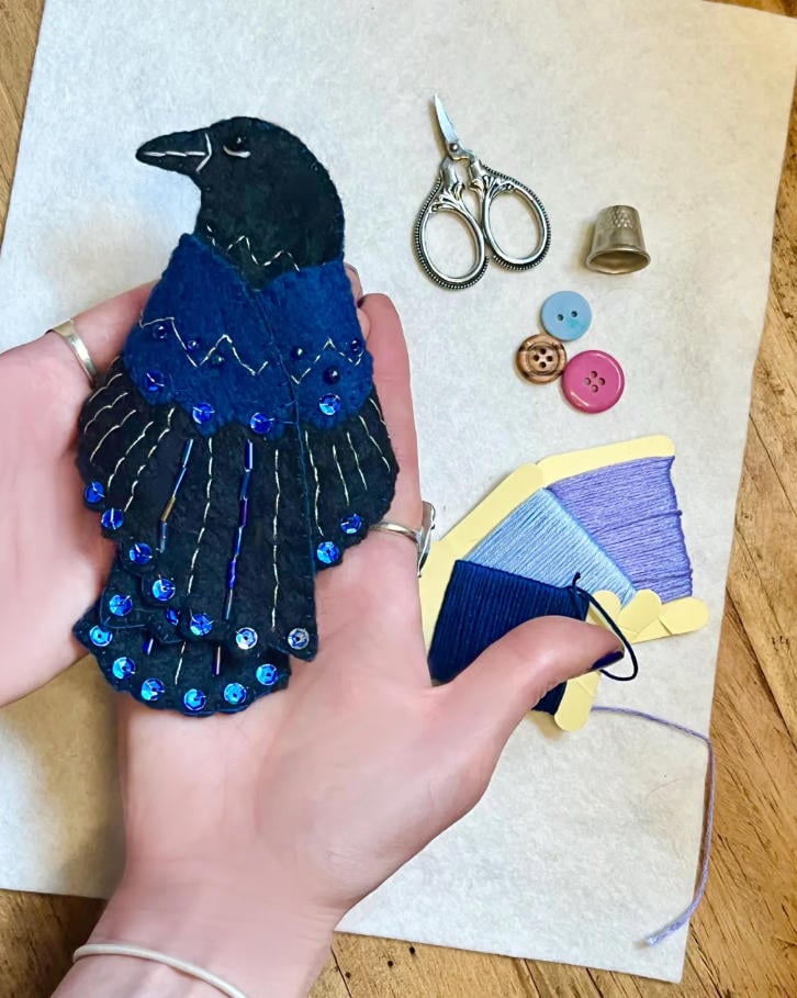 🖤 «Ravens minne – vokter av stikkene» 🪡✨