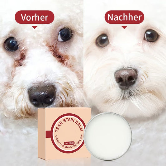 👀✨PET-krem og børstesett for beskyttelse mot tåreflekker 🐱🐶 for hunder og katter