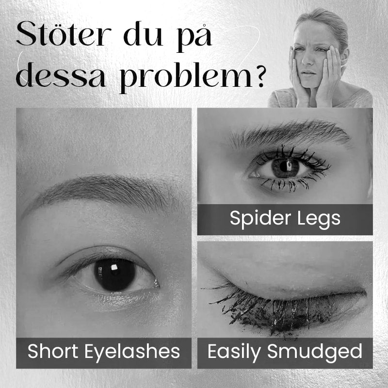 ny slät mascara med borsthuvud i metall