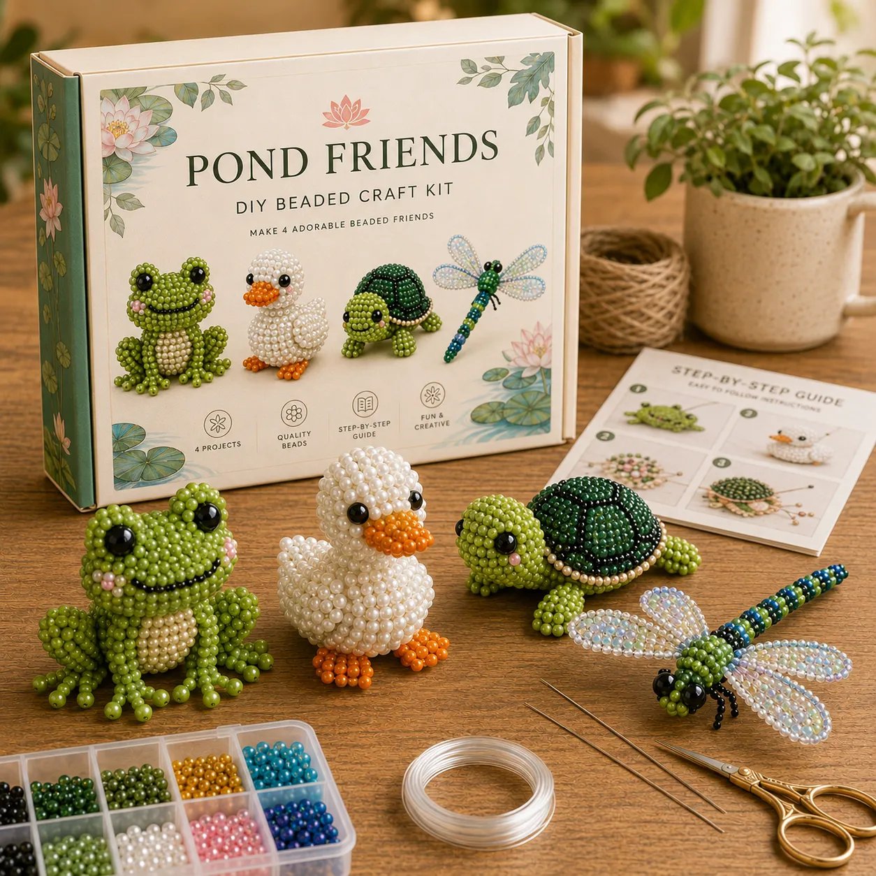 🧵✨ Lite DIY-sett med 3D-perledyr
