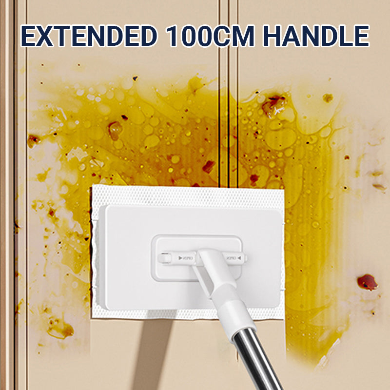 💥 Siste dag! 50 % rabatt 💥Engangsmopp med 10 gjenbrukbare kluter