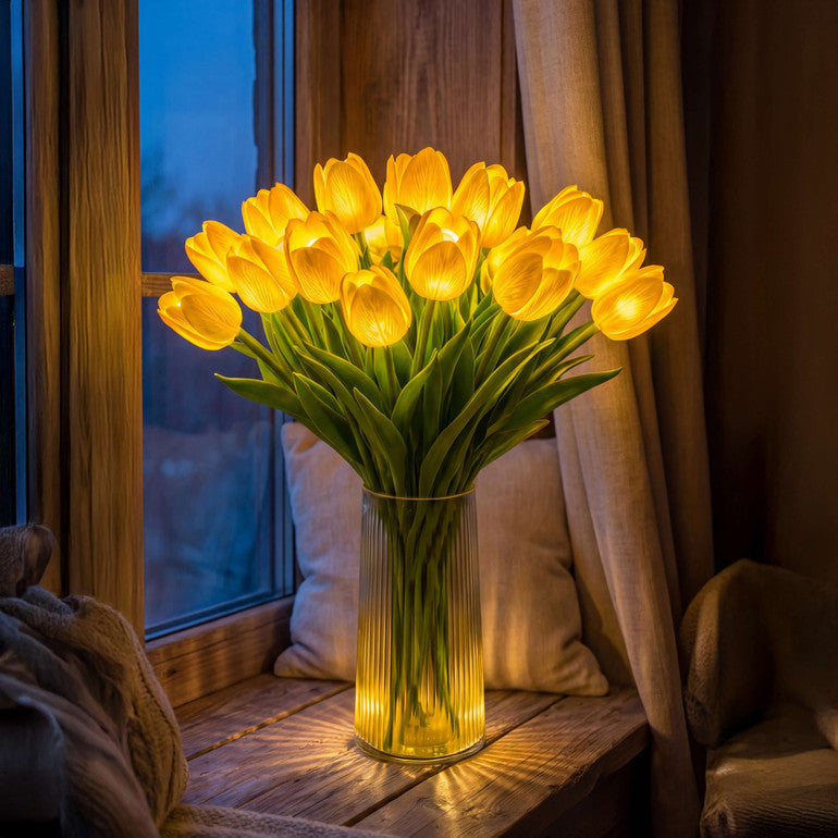 En strålende romantisk tulipanlamp
