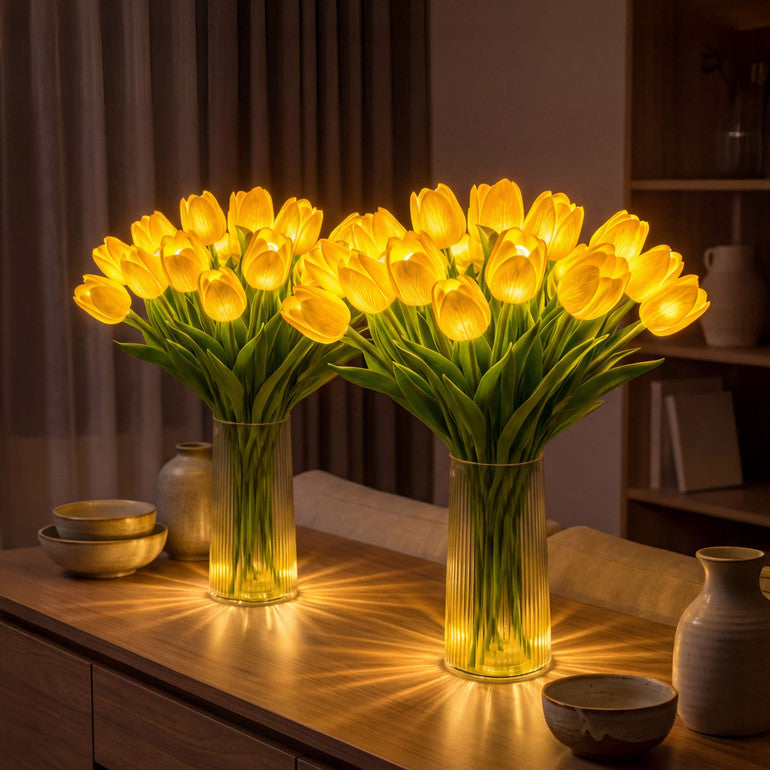 En strålende romantisk tulipanlamp