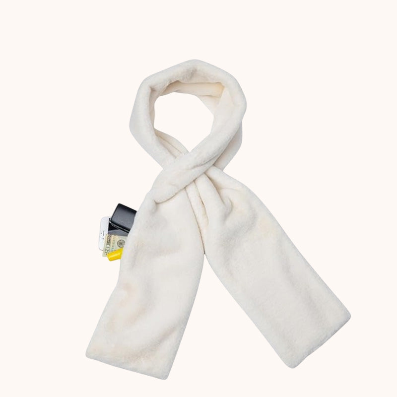 🧣Skjerf med skjult lomme