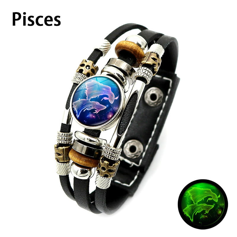 🌌 Armband med stjärntecken som lyser i mörkret