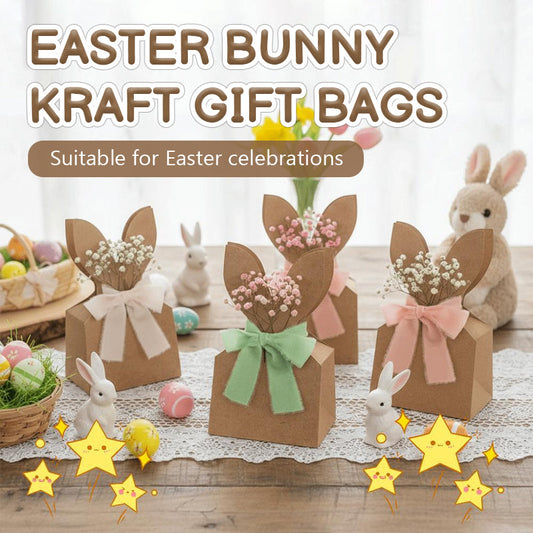 🐰 Påskehare-gaveposer i kraf