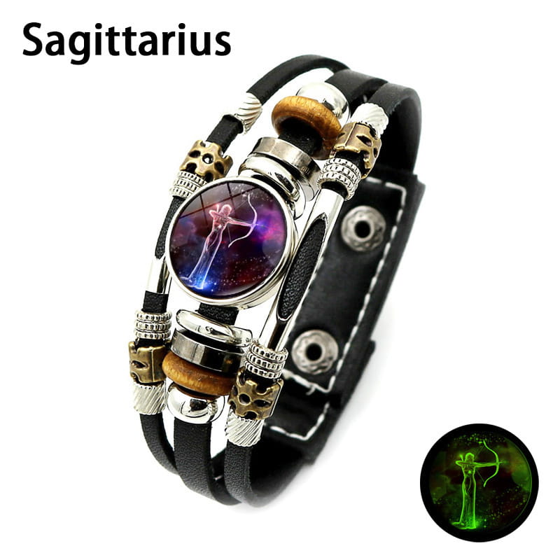 🌌 Armband med stjärntecken som lyser i mörkret