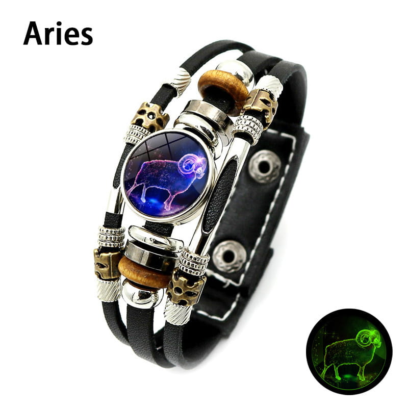 🌌 Armband med stjärntecken som lyser i mörkret