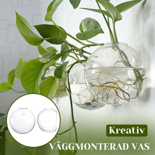 Kreativ veggmontert vase