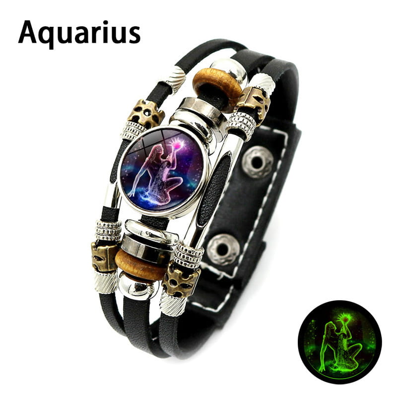 🌌 Armband med stjärntecken som lyser i mörkret