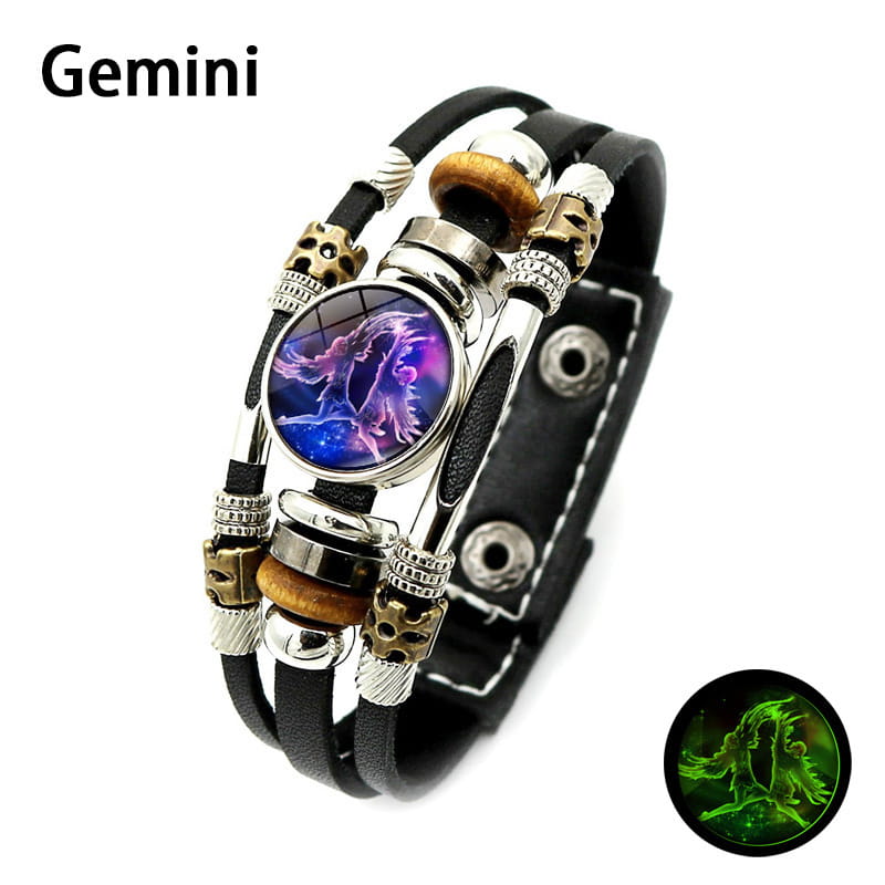 🌌 Armband med stjärntecken som lyser i mörkret