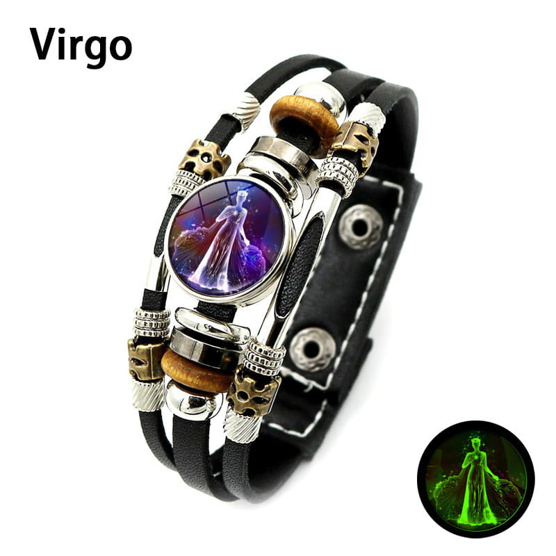 🌌 Armband med stjärntecken som lyser i mörkret