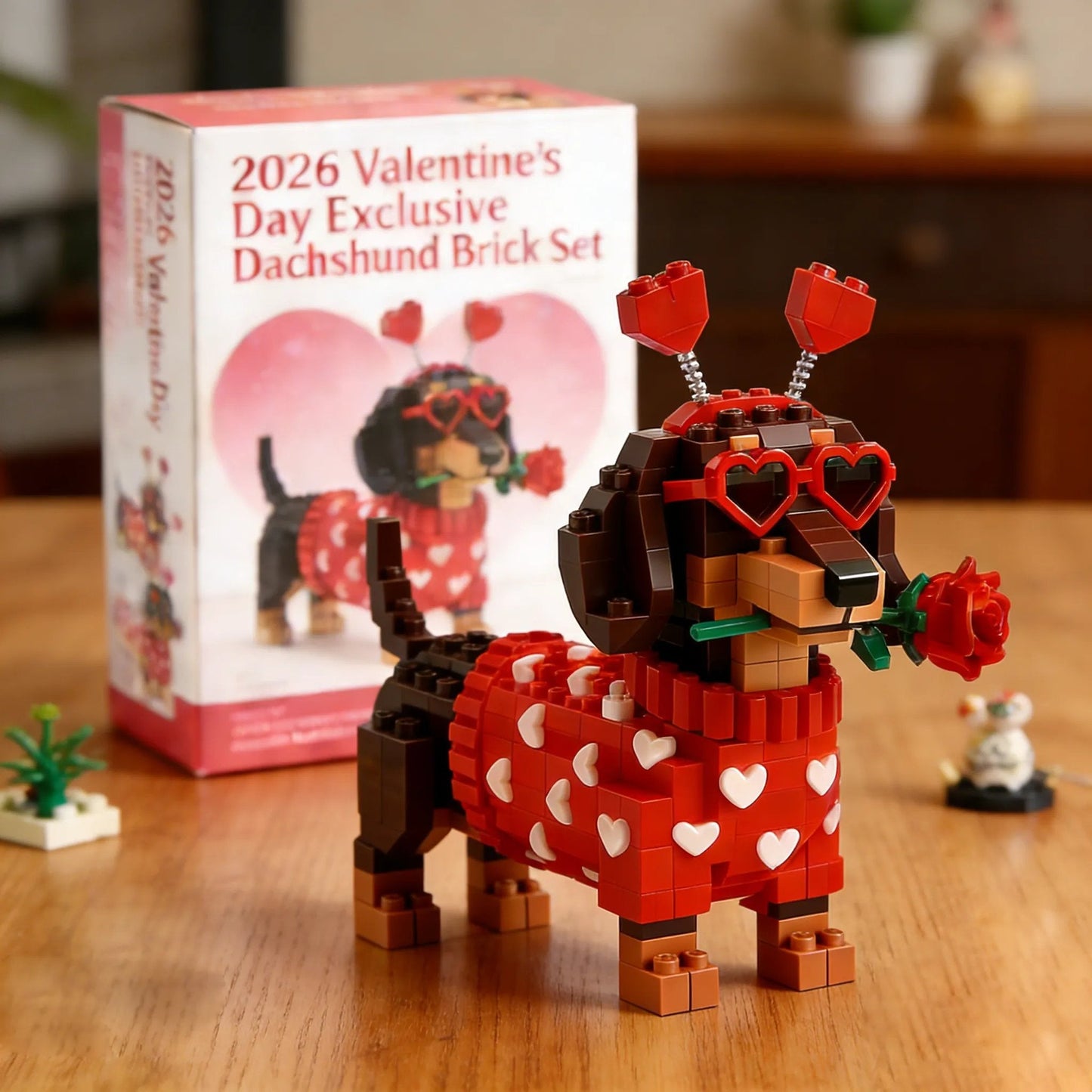 💖 Eksklusivt dachs-byggesett til Valentinsdagen 2026 🐕