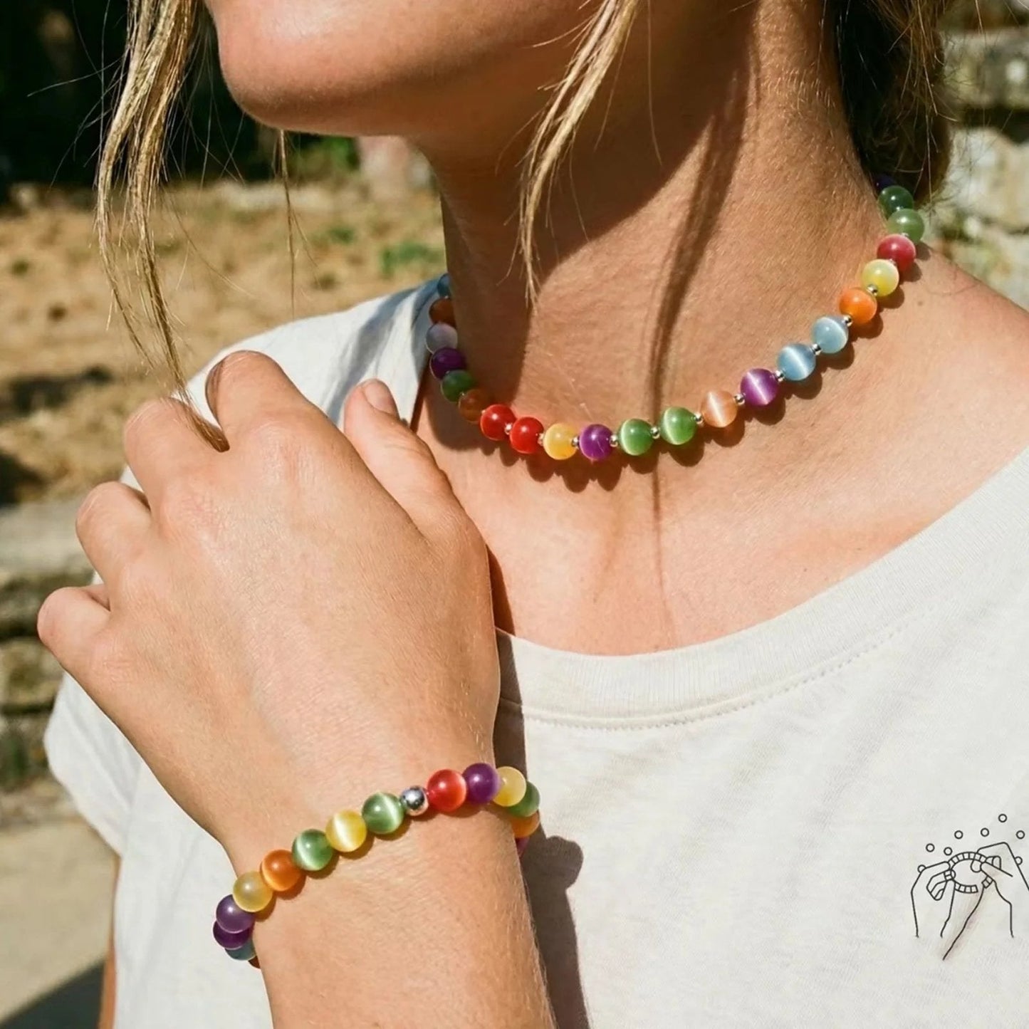 🌈 Dopamine – Kolleksjon med UV-reaktive smykker med perler