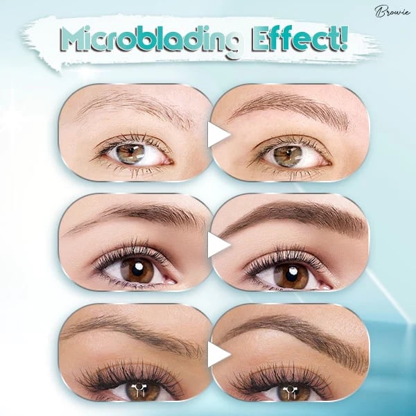 🔥köp 1 få 1 gratis🔥3D Vattentät Microblading Ögonbrynspenna 4 Gaffelspets Tatueringspenna