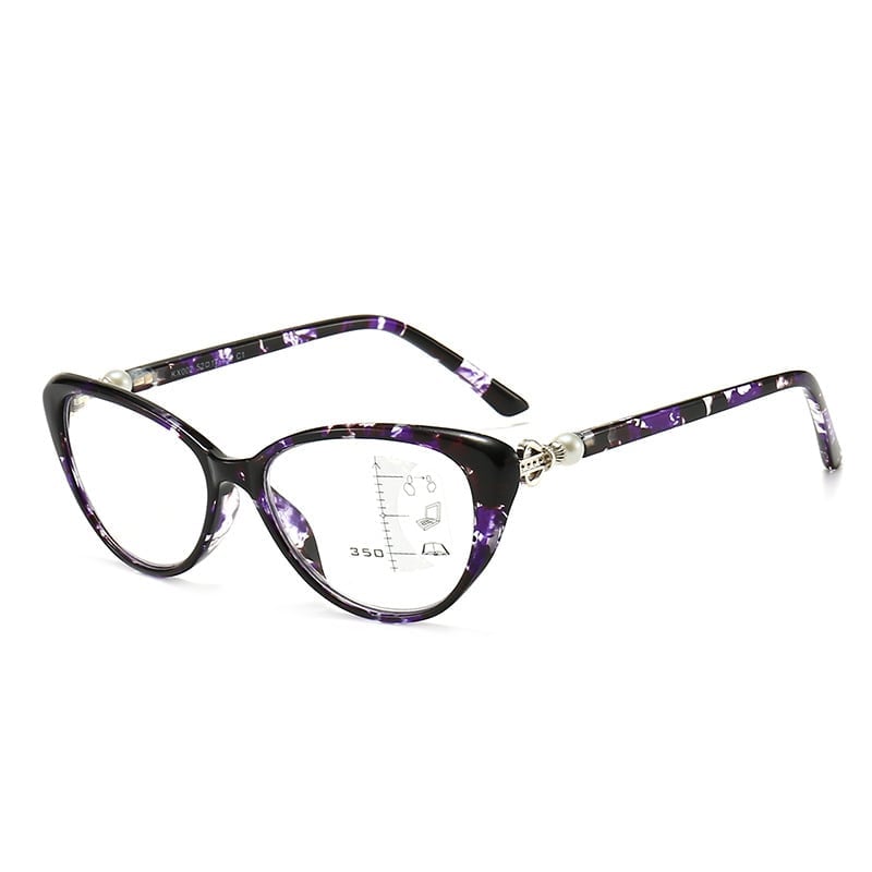 CAT EYE MED PERLEHENGSEL PROGRESSIVE MULTIFOKAL LESEBRILL