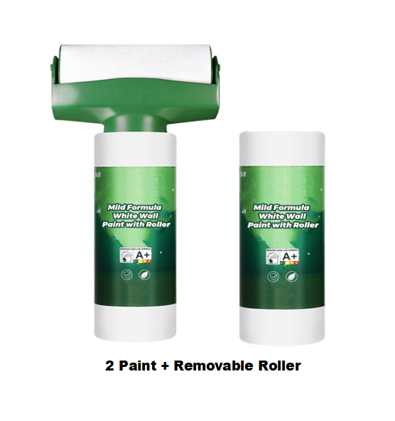 Mild Formula White Wall Paint with Roller