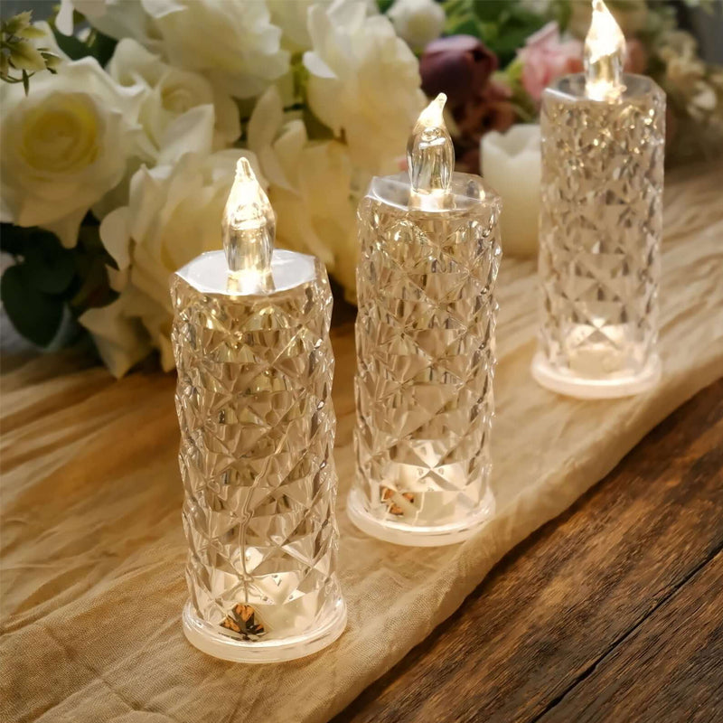 ✨ Crystal Rose Candle Light - romantisk glød uten rot