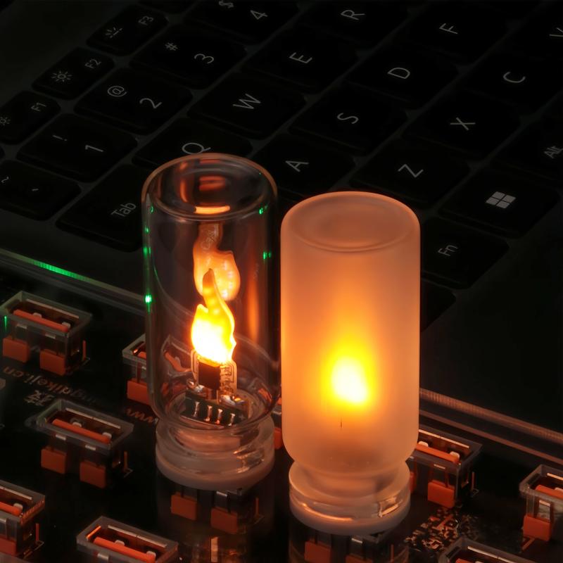 🔥USB-lampe med realistisk flamme
