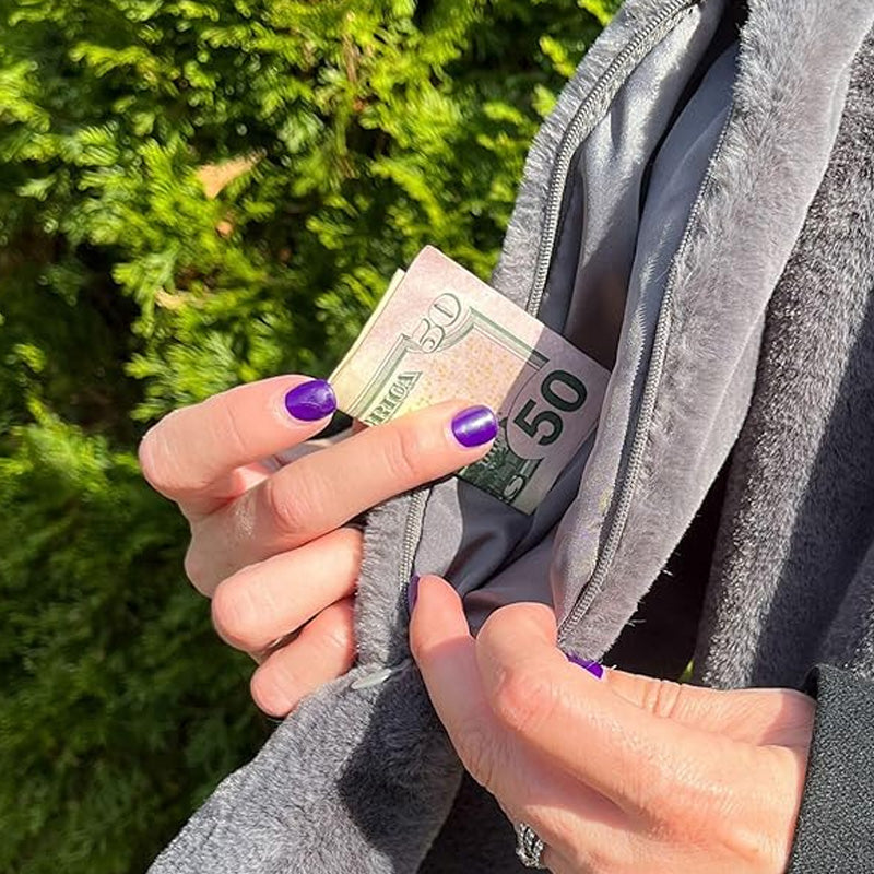 🧣Skjerf med skjult lomme