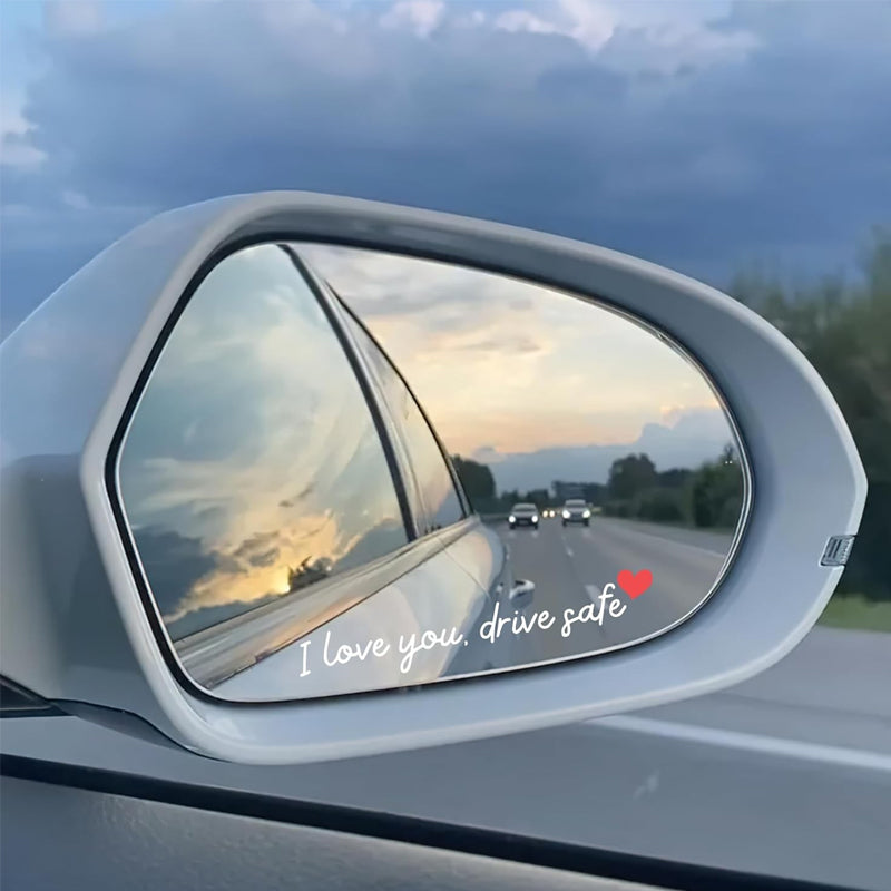 Speilklistremerker «I Love You Drive Safe» / Klistremerker til speilet «I Love You Drive Safe