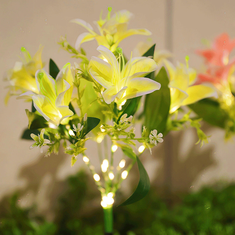 🌸Solcellsdrivna blomsterstake-lampor – vattentät trädgårdsdekoration