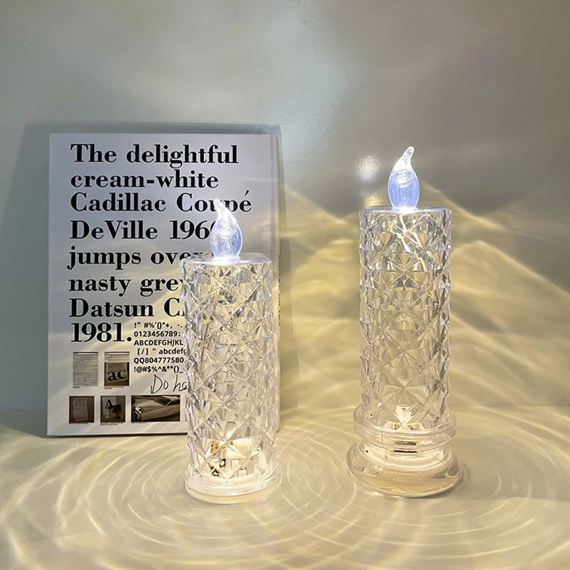 ✨ Crystal Rose Candle Light - romantisk glød uten rot