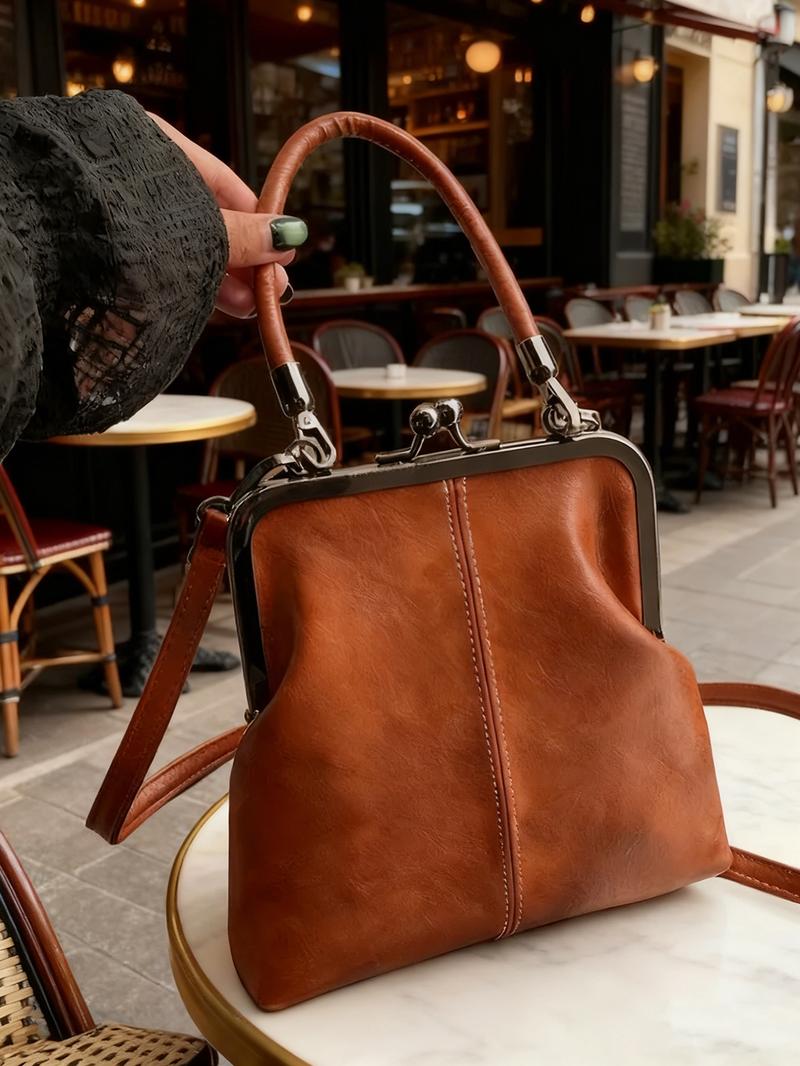 Retro-stil crossbody-veske