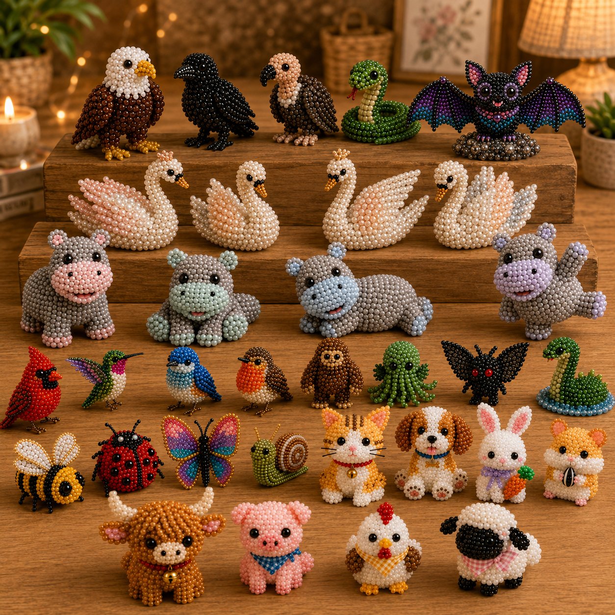 🧵✨ Lite DIY-sett med 3D-perledyr