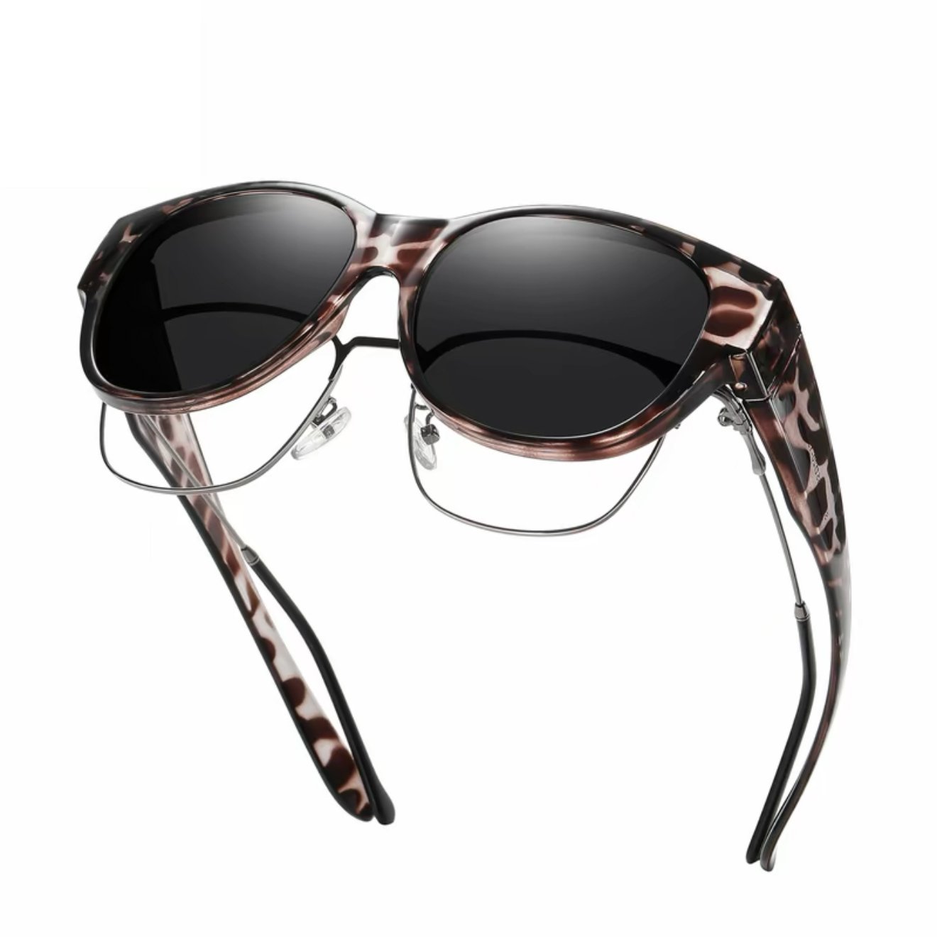 🕶 Nye cat-eye-solbriller i ekstra stor størrelse, med polariserte linser og UV400-beskyttels