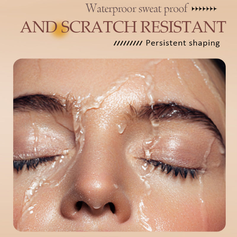 Langtidsholdbar fargeutviklende øyenbrynstint med stor pensel/antikladd presset øyenbrynsblyant