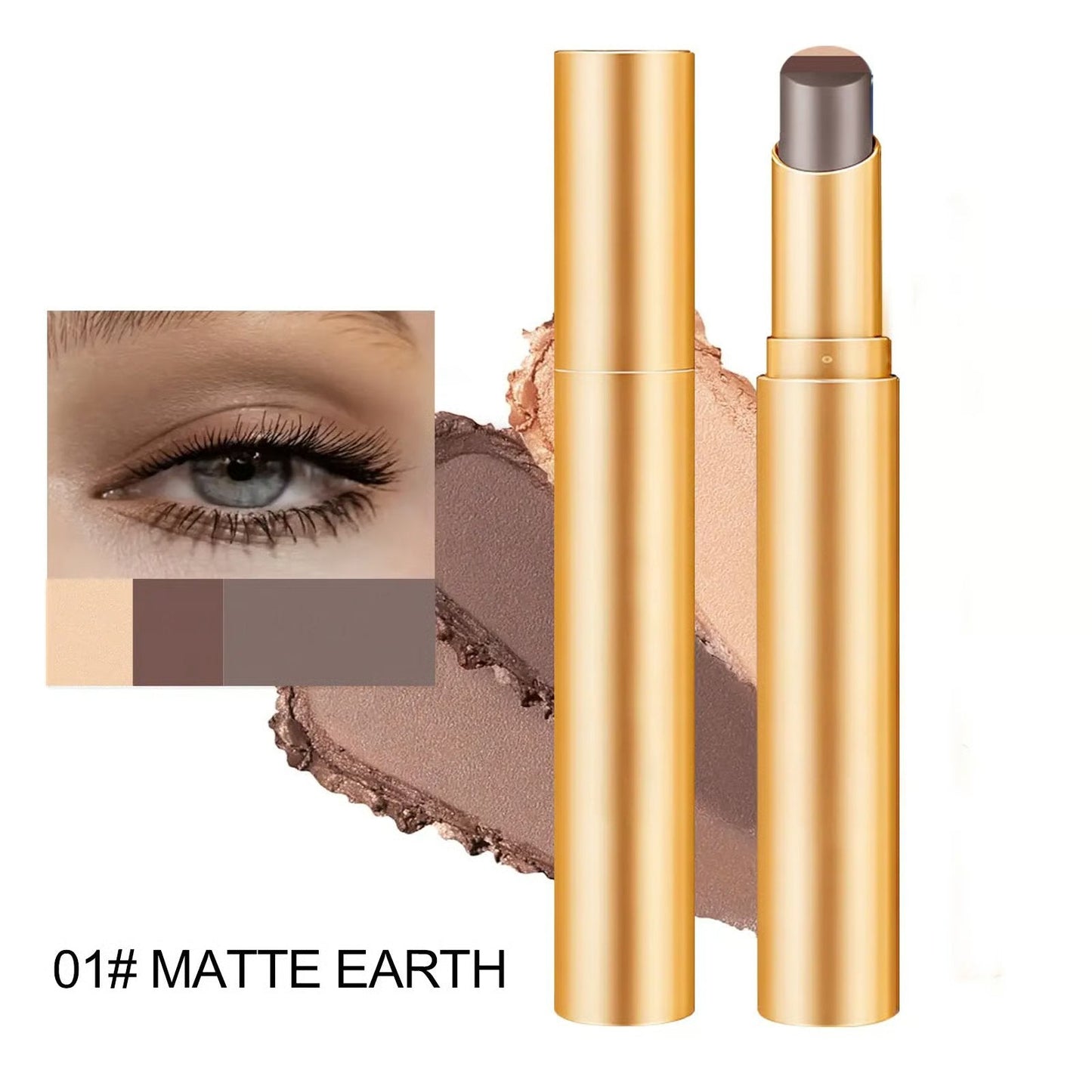 ✨3 øyenskyggestift med skyggekrem | Myk og lett å blende