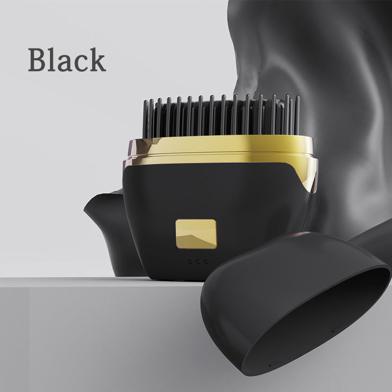 💇‍♀️Bärbar mini-hårplattborste med negativa joner