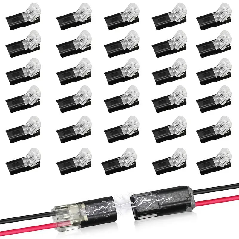 Dobbeltrådskontakt LED-lyslistkontakt 2 Pi