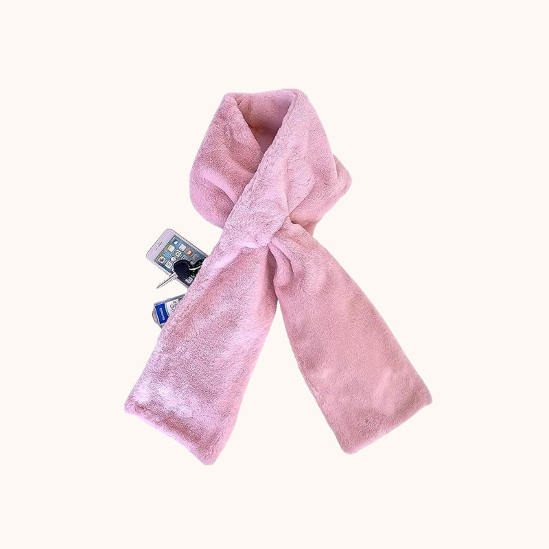 🧣Skjerf med skjult lomme