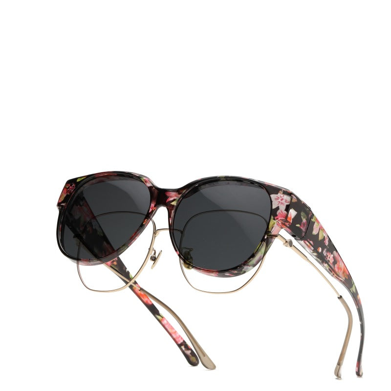 🕶 Nye cat-eye-solbriller i ekstra stor størrelse, med polariserte linser og UV400-beskyttels