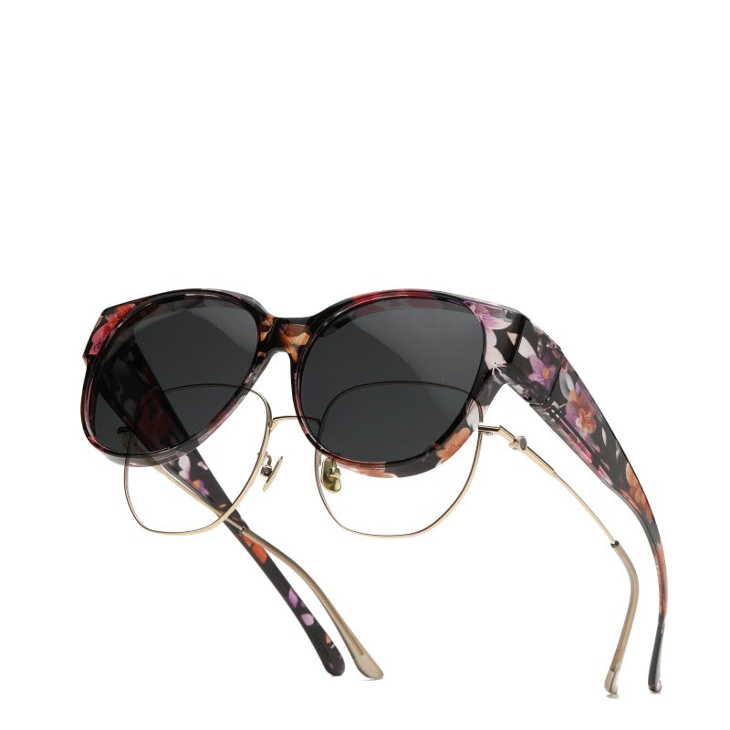 🕶 Nye cat-eye-solbriller i ekstra stor størrelse, med polariserte linser og UV400-beskyttels