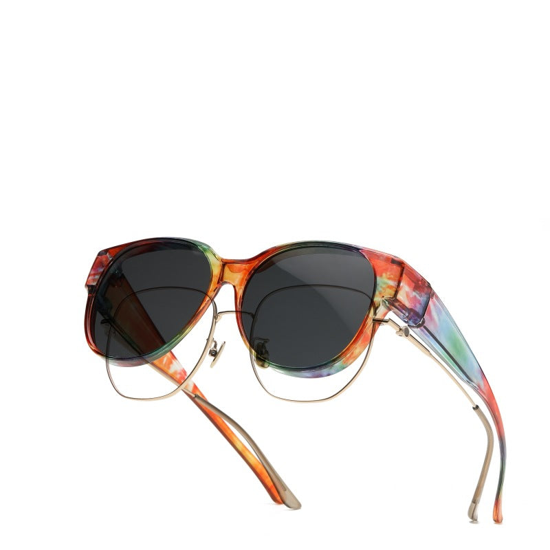 🕶 Nye cat-eye-solbriller i ekstra stor størrelse, med polariserte linser og UV400-beskyttels