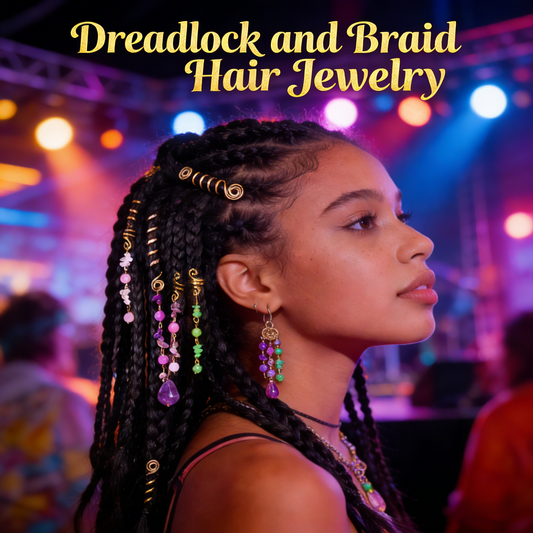 Dreadlock-hårtilbehør/spiralhårspenne