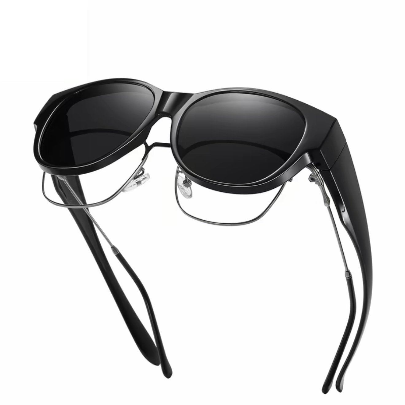🕶 Nye cat-eye-solbriller i ekstra stor størrelse, med polariserte linser og UV400-beskyttels