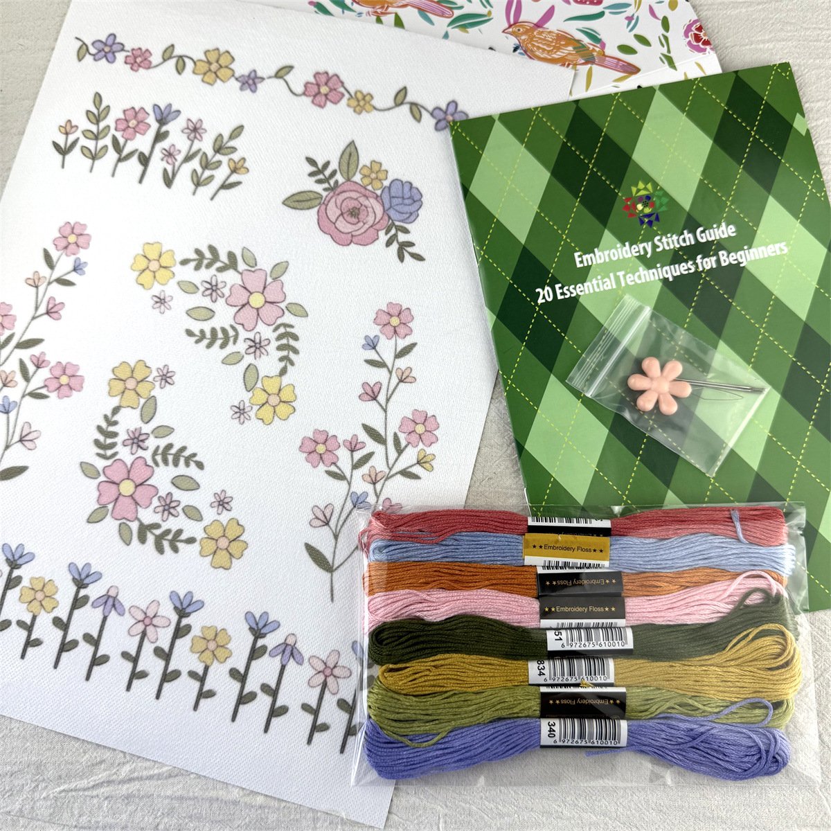 🌸Blomster Blomstermønstre Broderimønstre – Stick & Stitch for nybegynnere