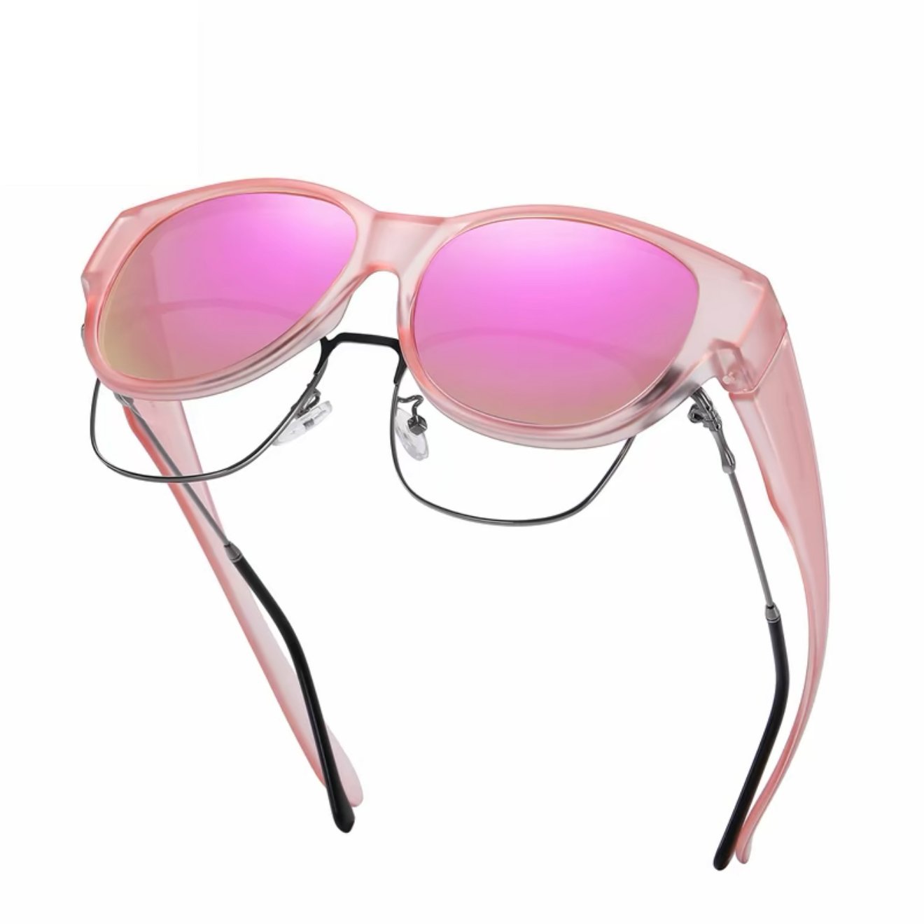 🕶 Nye cat-eye-solbriller i ekstra stor størrelse, med polariserte linser og UV400-beskyttels