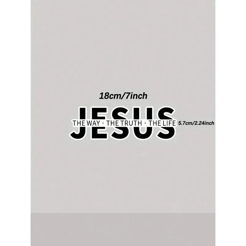 💥Jesus - Veien Sannheten Livet Kristen Vinylklistremerke Bilklistremerke