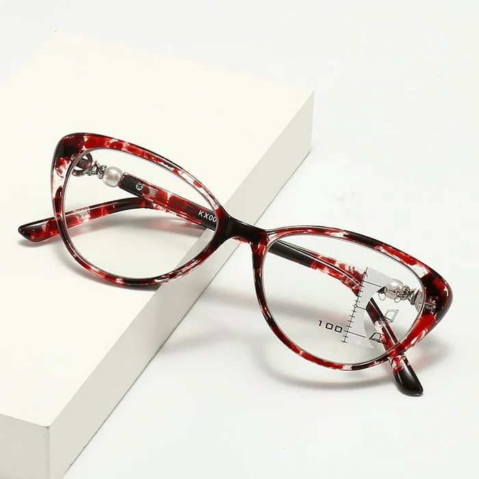 CAT EYE MED PERLEHENGSEL PROGRESSIVE MULTIFOKAL LESEBRILL