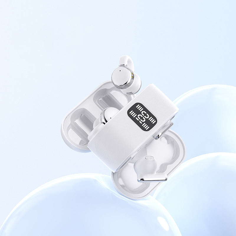 2-i-1 trådløse Bluetooth-ørepropper med øreklips og ørepropper | 30 timers spilletid