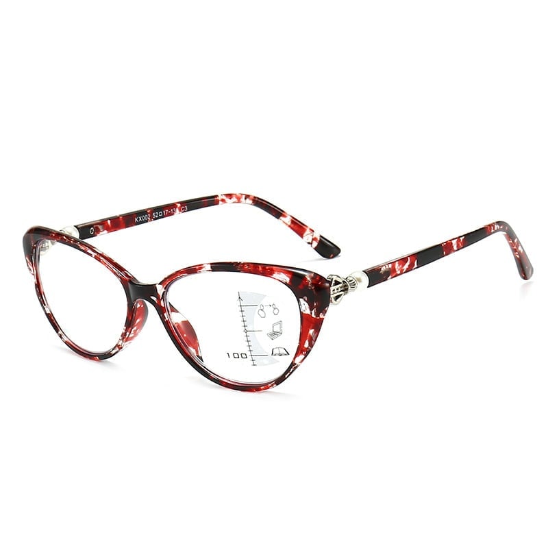 CAT EYE MED PERLEHENGSEL PROGRESSIVE MULTIFOKAL LESEBRILL