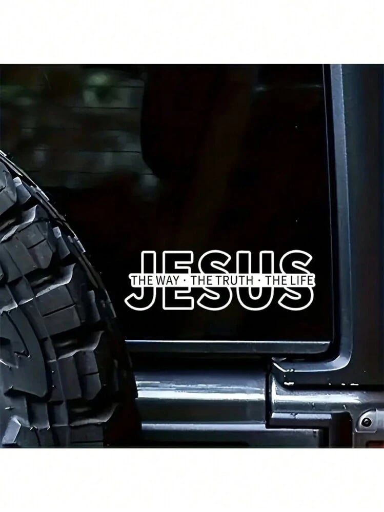 💥Jesus - Veien Sannheten Livet Kristen Vinylklistremerke Bilklistremerke