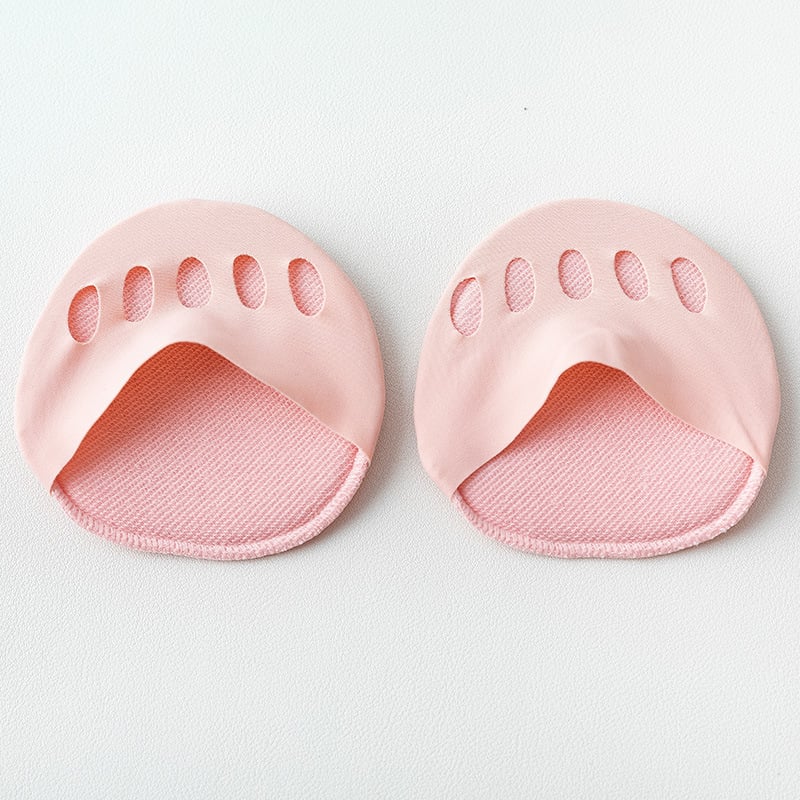 👠✨ Femtårs forfotputer for kvinner | Støtdempende innleggssåler for høye hæler | Svart/Beige