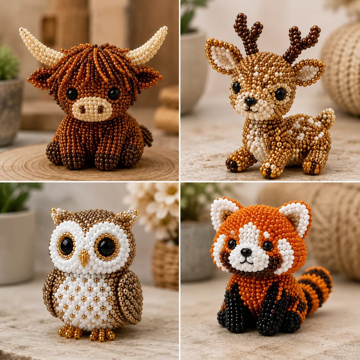 🧵✨ Lite DIY-sett med 3D-perledyr